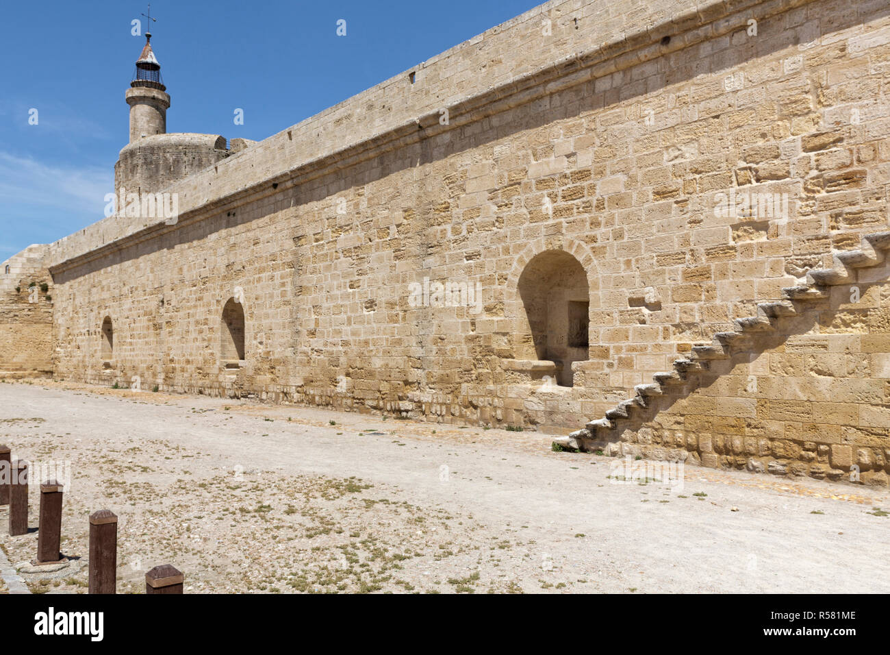 the fortress in aigues-mortes,camargue,southern france Stock Photo