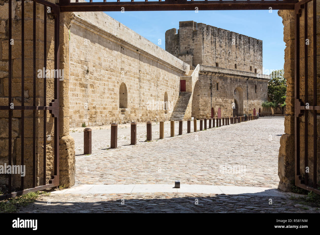 the fortress in aigues-mortes,camargue,southern france Stock Photo