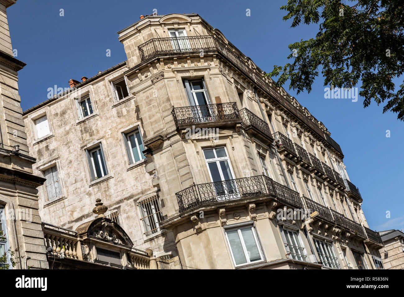 historic building in montpellier,southern france Stock Photo
