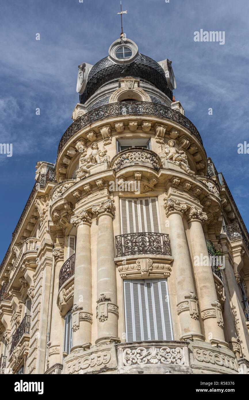 historic buildings in montpellier,southern france Stock Photo