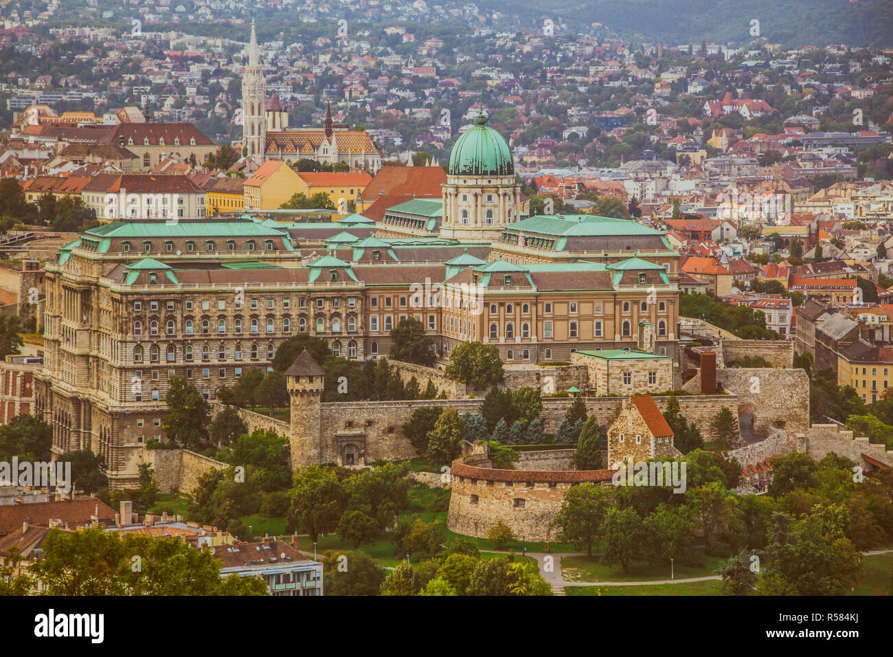 The Buda Castle of Budapest, Hungary Stock Photo - Alamy