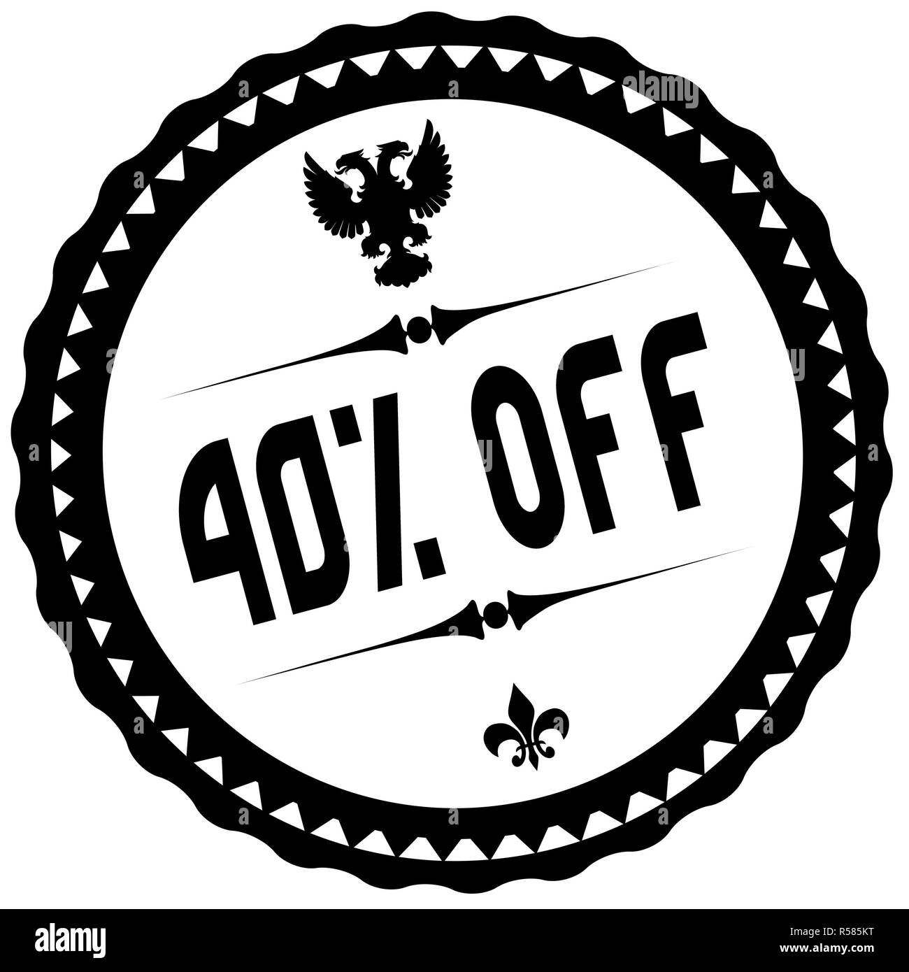 40 PERCENT OFF Black Stamp Stock Photo Alamy 40-percent-off-black-stamp-stock-photo-alamy