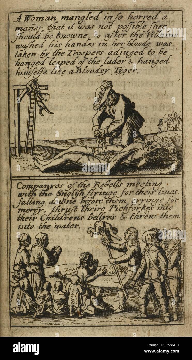 The Cruel And Bloodthirsty Acts In Ireland During The English Civil War And The Religious Conflicts Between Roman Catholics And Protestants The Teares Of Ireland England Source G 5557 75 Language English
