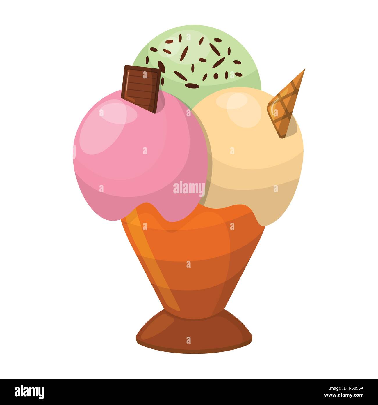 Ice Cream Cartoon Icon. Summer Sundae Logo and Label for Ice Cream Shop. Vector Illustration Stock Vector Image & Art - Alamy Ice Cream Cartoon Icon. Summer Sundae Logo and Label for Ice Cream Shop. Vector Illustration Stock Vector Image & Art - Alamy