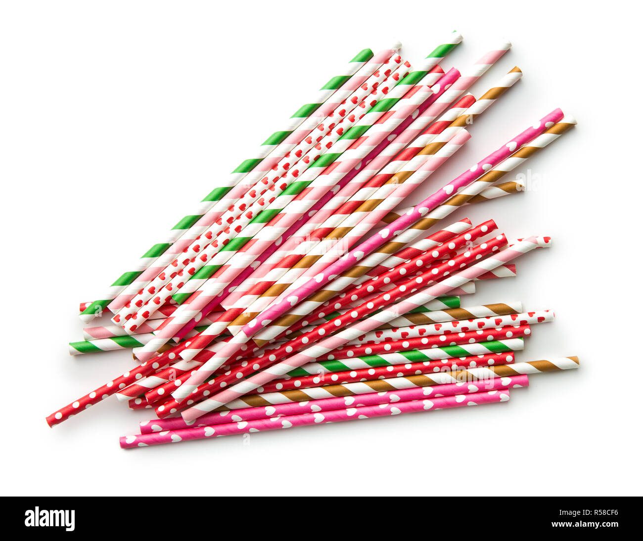 Various paper straws Stock Photo Alamy
