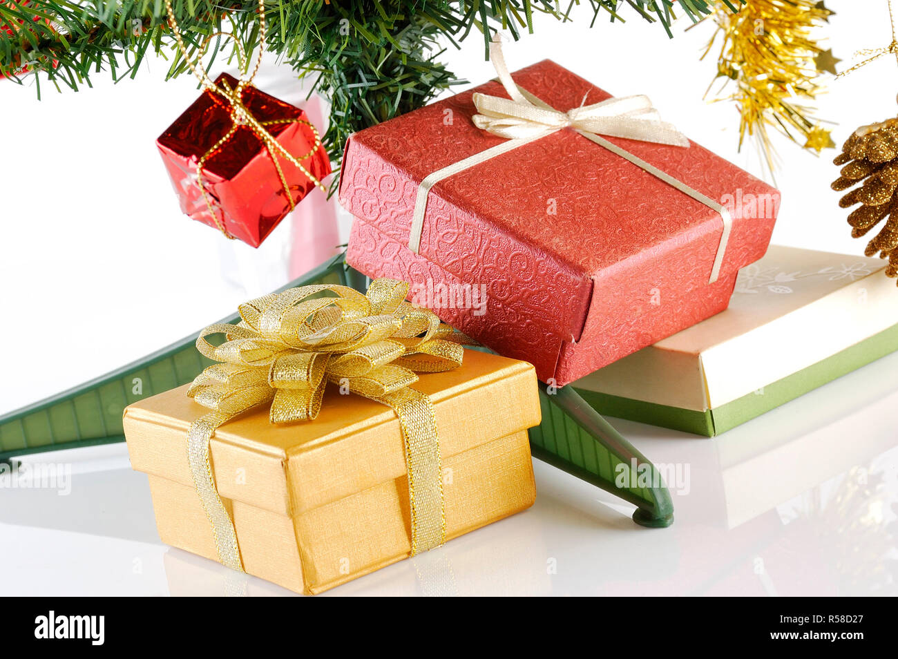 Chrismas Gift Box Stock Photo - Alamy
