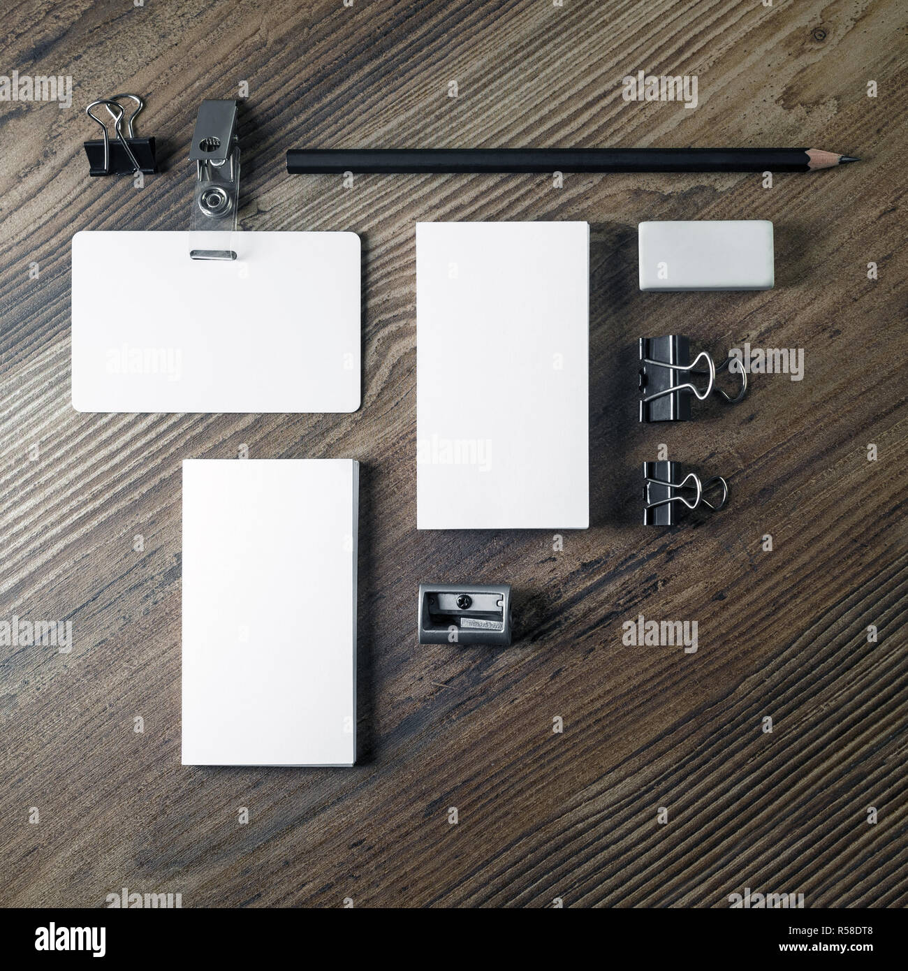 Blank stationery template Stock Photo - Alamy