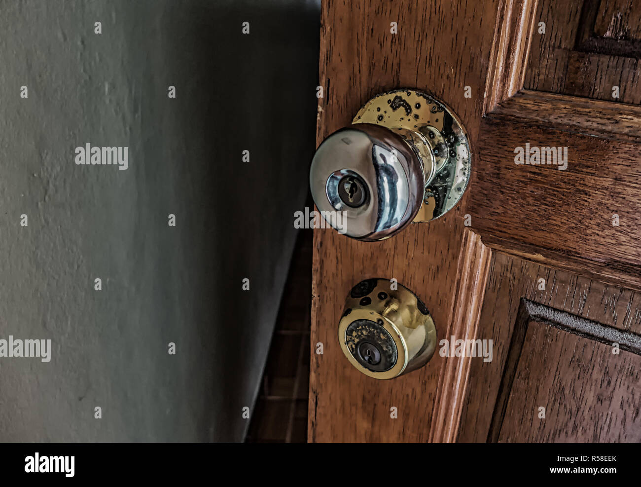 door in the unknown Stock Photo Alamy