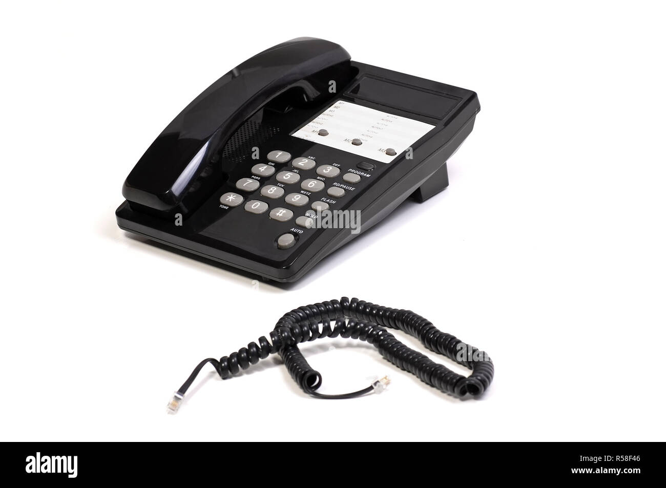 Telephone and Cord Stock Photo Alamy
