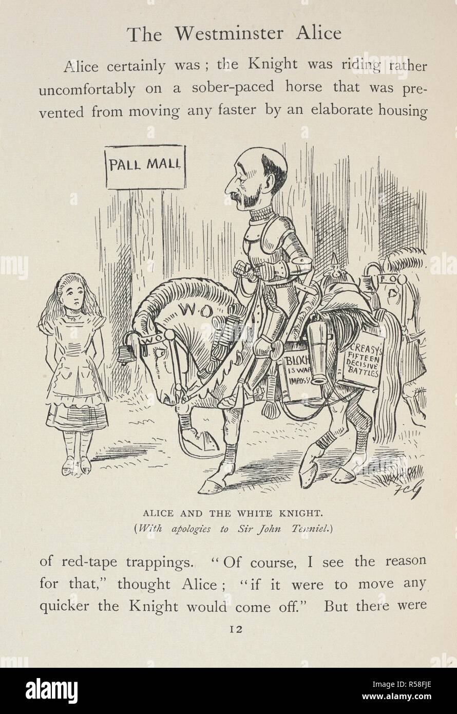 Alice in Pall Mall. Alice and the White Knight. . The Westminster Alice ...