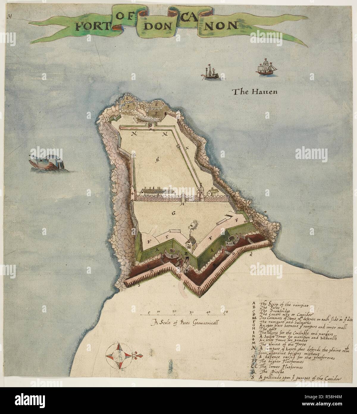 Duncannon Fort County Wexford Leinster Ireland This Map Shows Duncannon Fort In County Wexford It Dates From Around 1611 And Is Therefore Contemporary With The English Plantation Scheme This Scheme Aimed To