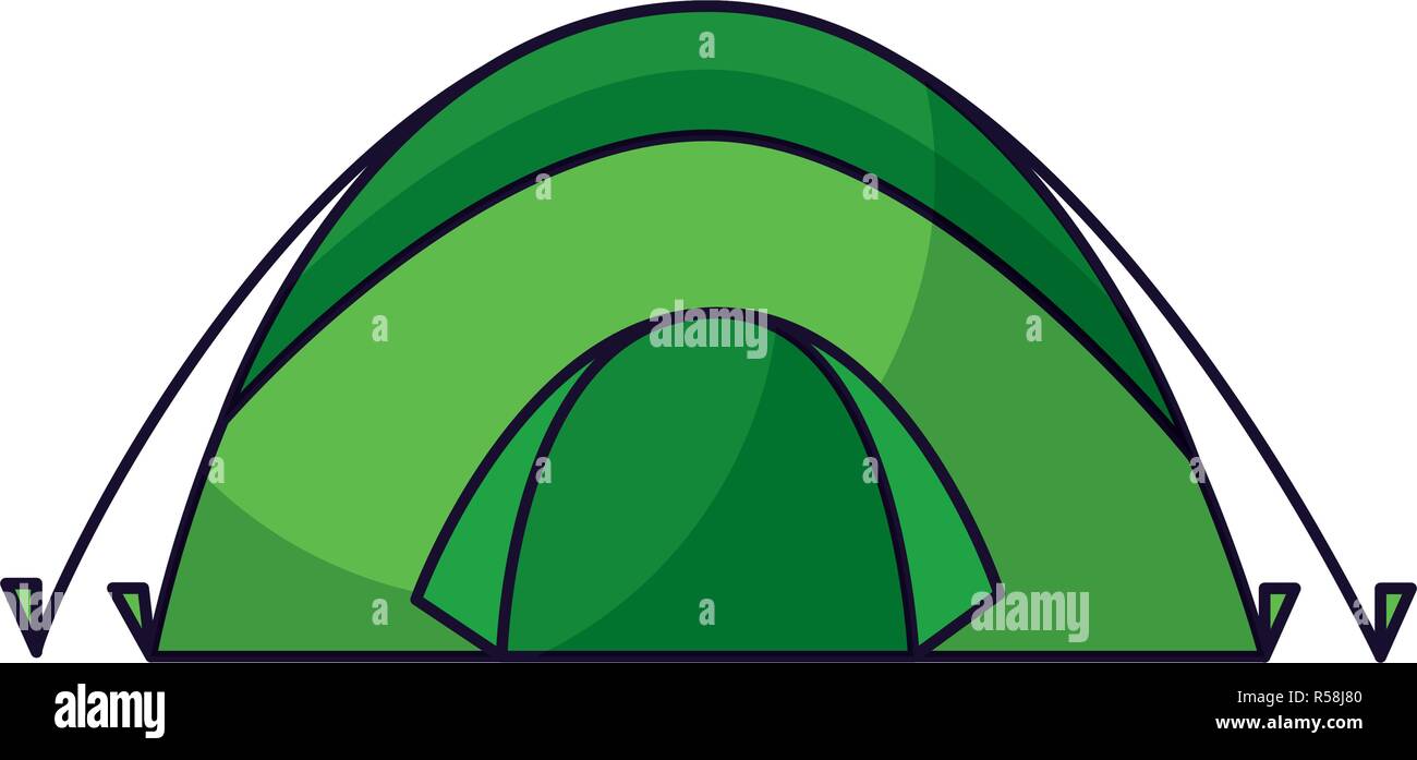 tent camping on white background vector illustration Stock Vector Image ...