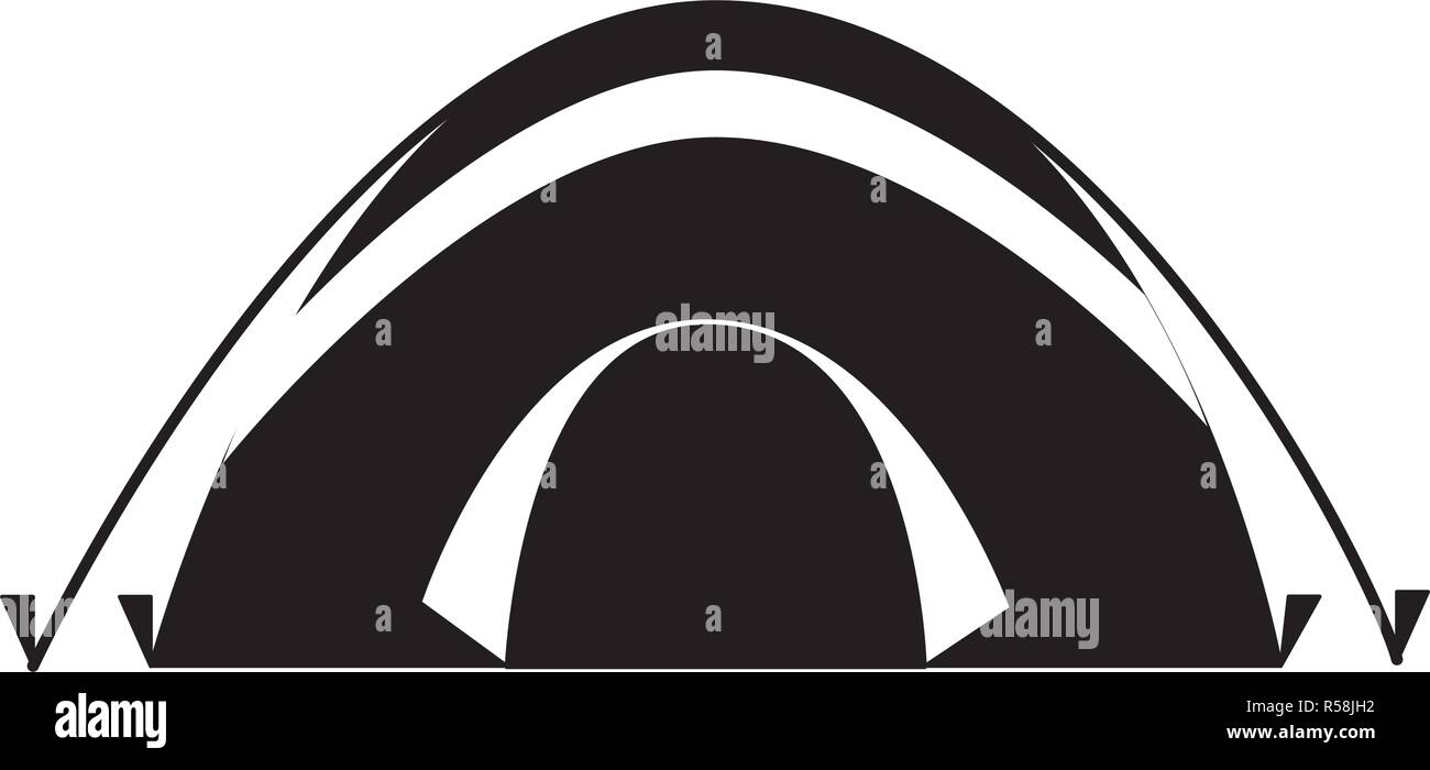 tent camping on white background vector illustration Stock Vector Image ...