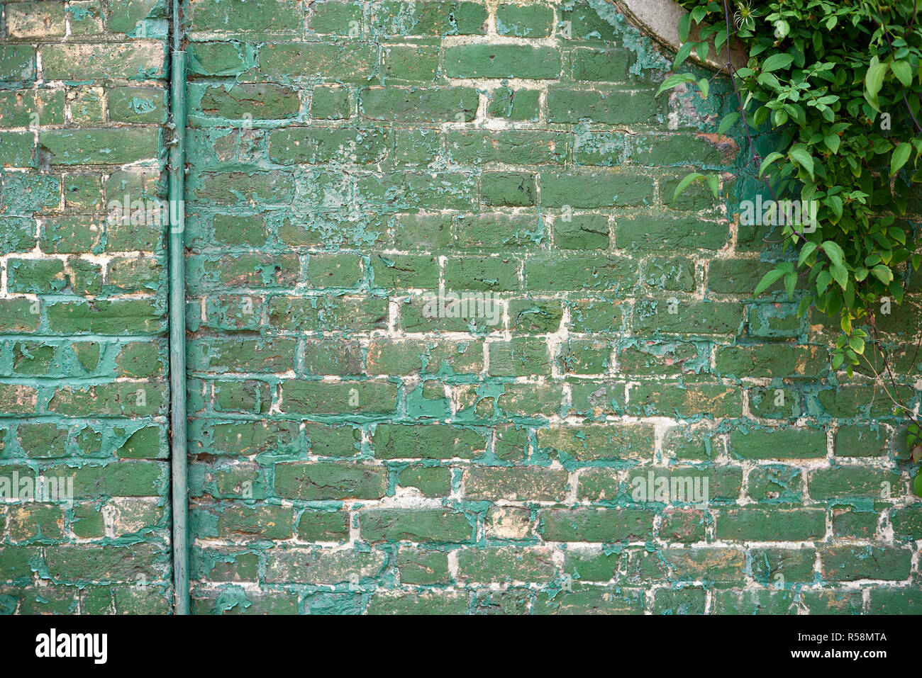 Green brick wall background texture Stock Photo - Alamy