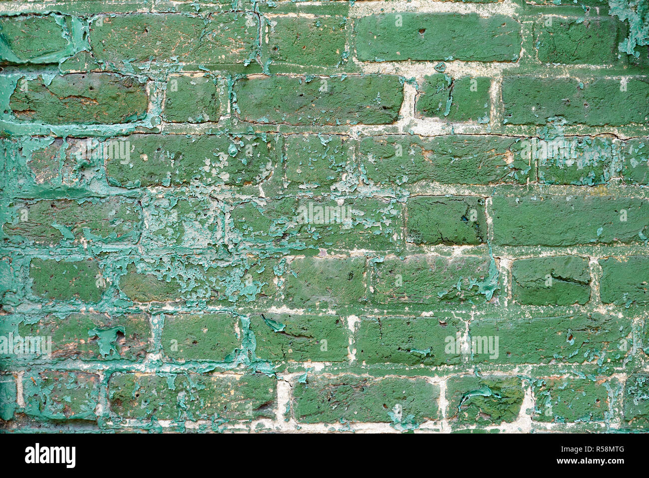 Green brick wall background texture Stock Photo - Alamy