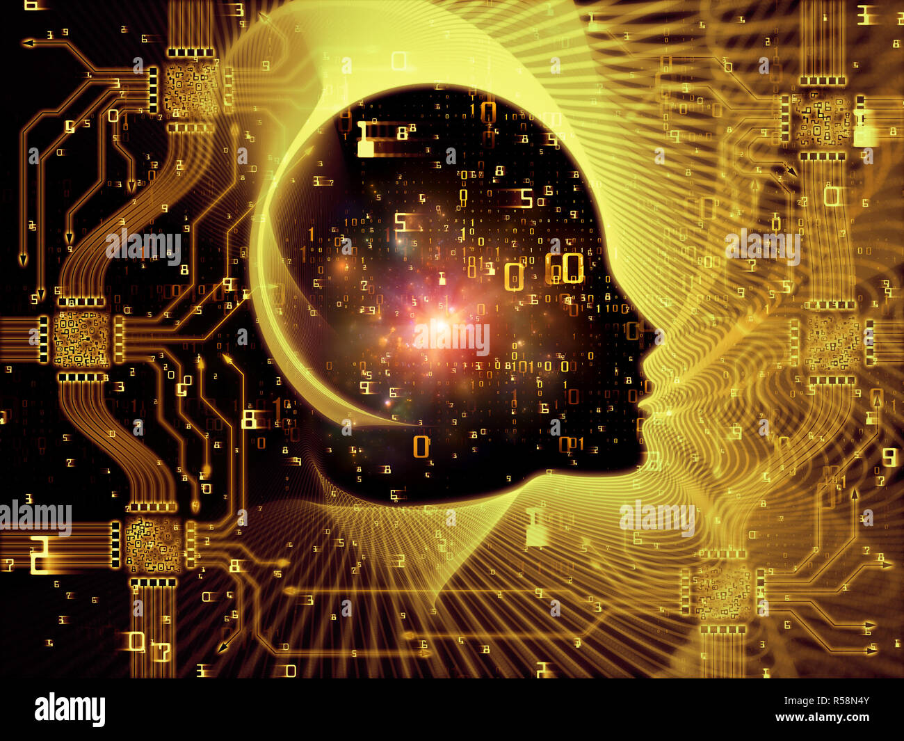 Computing Machine Consciousness Stock Photo - Alamy