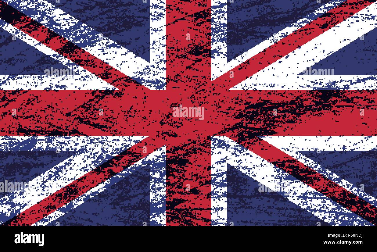 Vector grunge flag of the united kingdom background Stock Vector Image ...