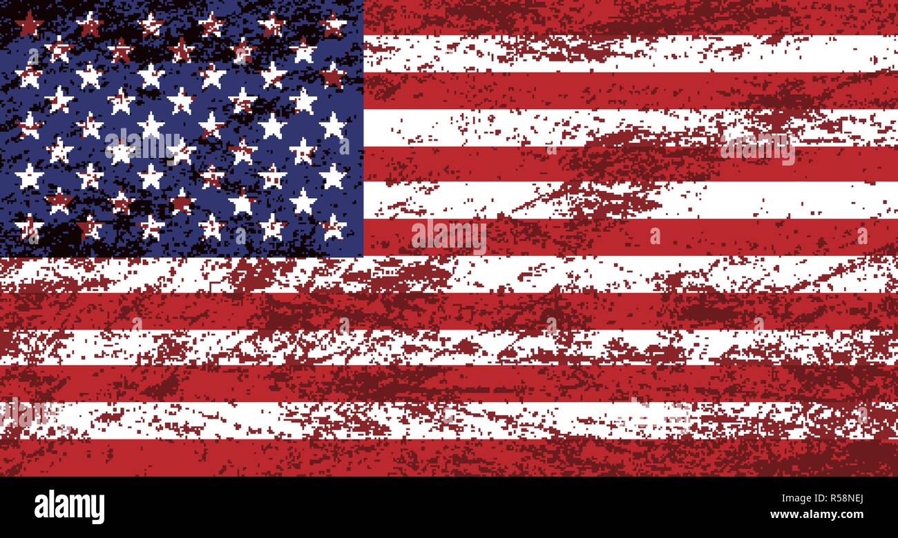 Vector grunge USA flag background Stock Vector Image & Art - Alamy