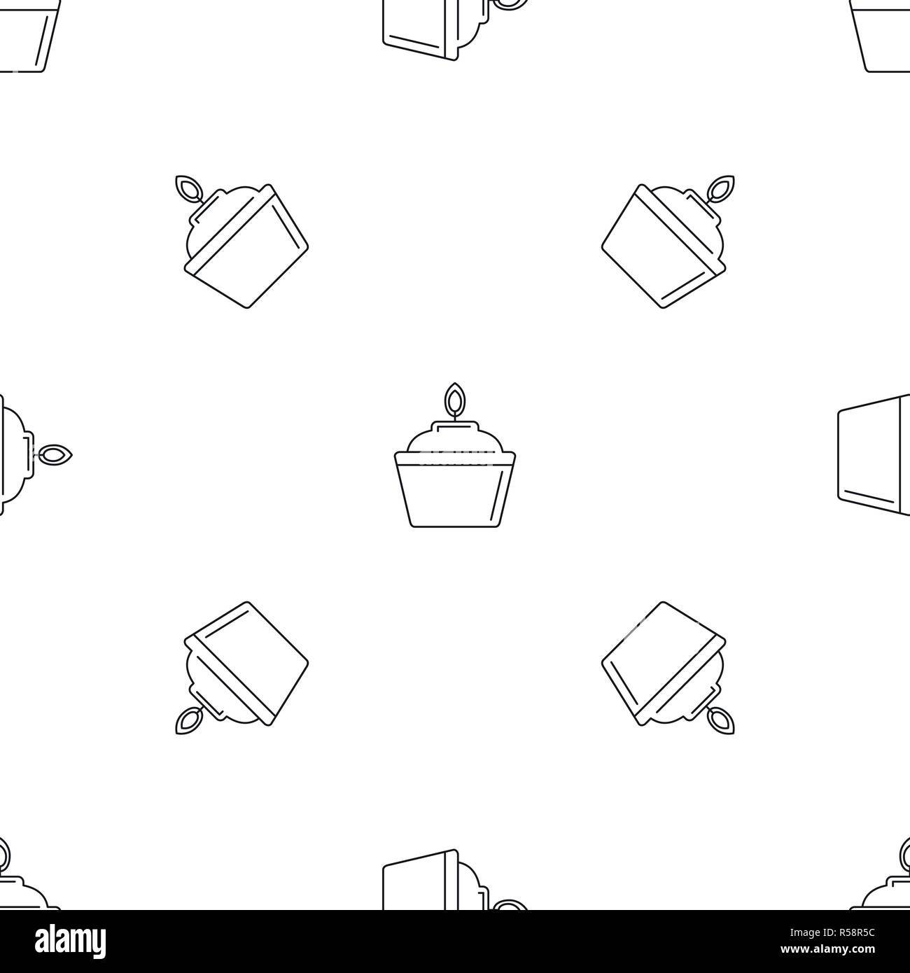 Fire chemistry glass pattern seamless vector repeat geometric for any web design Stock Vector