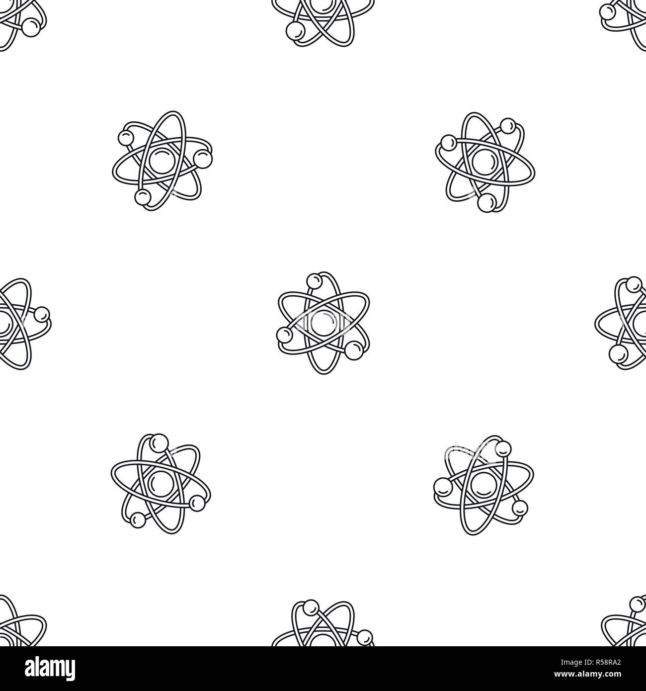 Atom pattern seamless vector repeat geometric for any web design Stock Vector