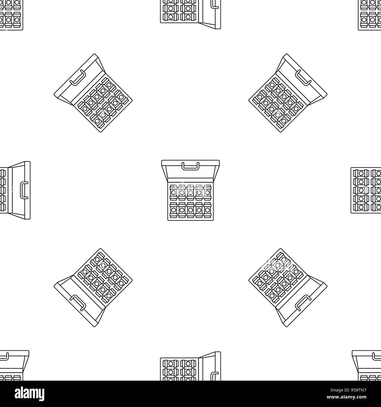 Bribery money case pattern seamless vector repeat geometric for any web design Stock Vector