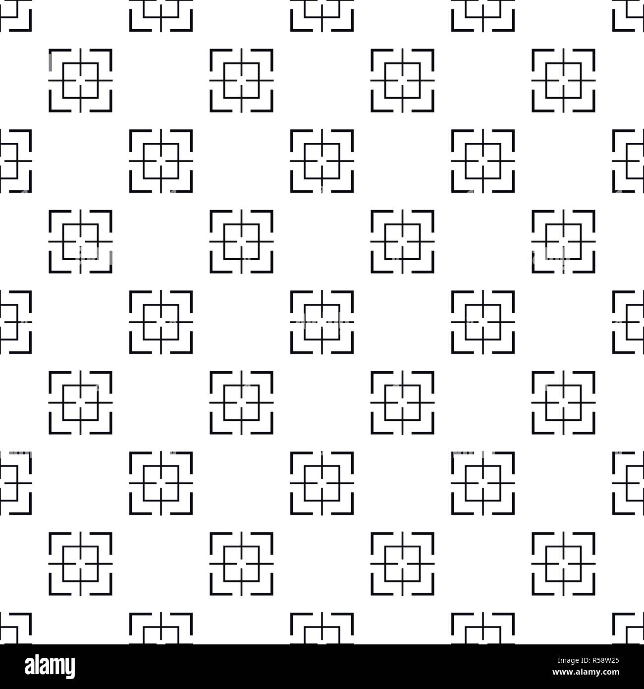 Square target pattern seamless vector repeat geometric for any web design Stock Vector