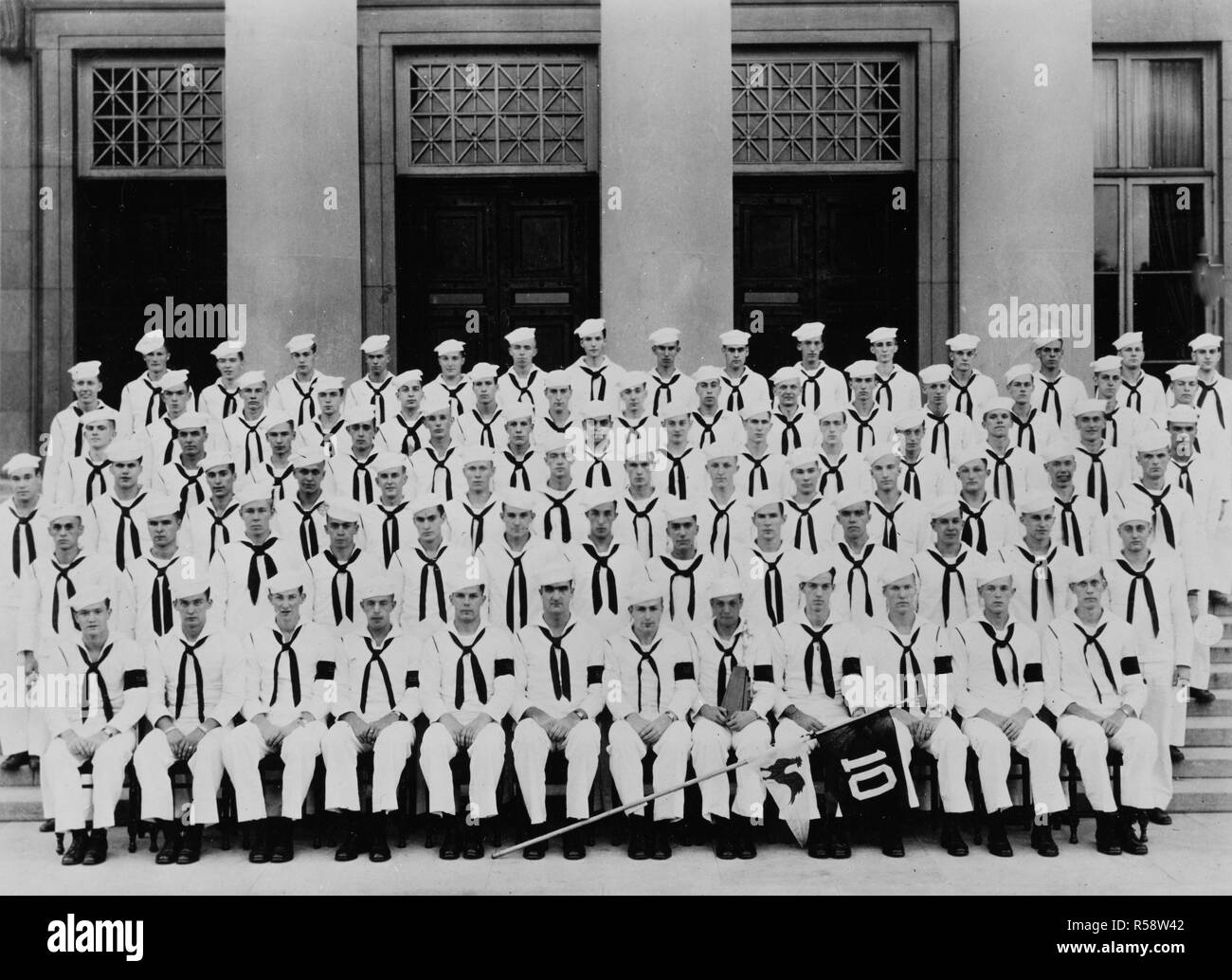 Company Ten Navy V-12 Unit, MIT, Cambridge Massachusetts, Cambridge, Massachusetts ca. 1946 Stock Photo