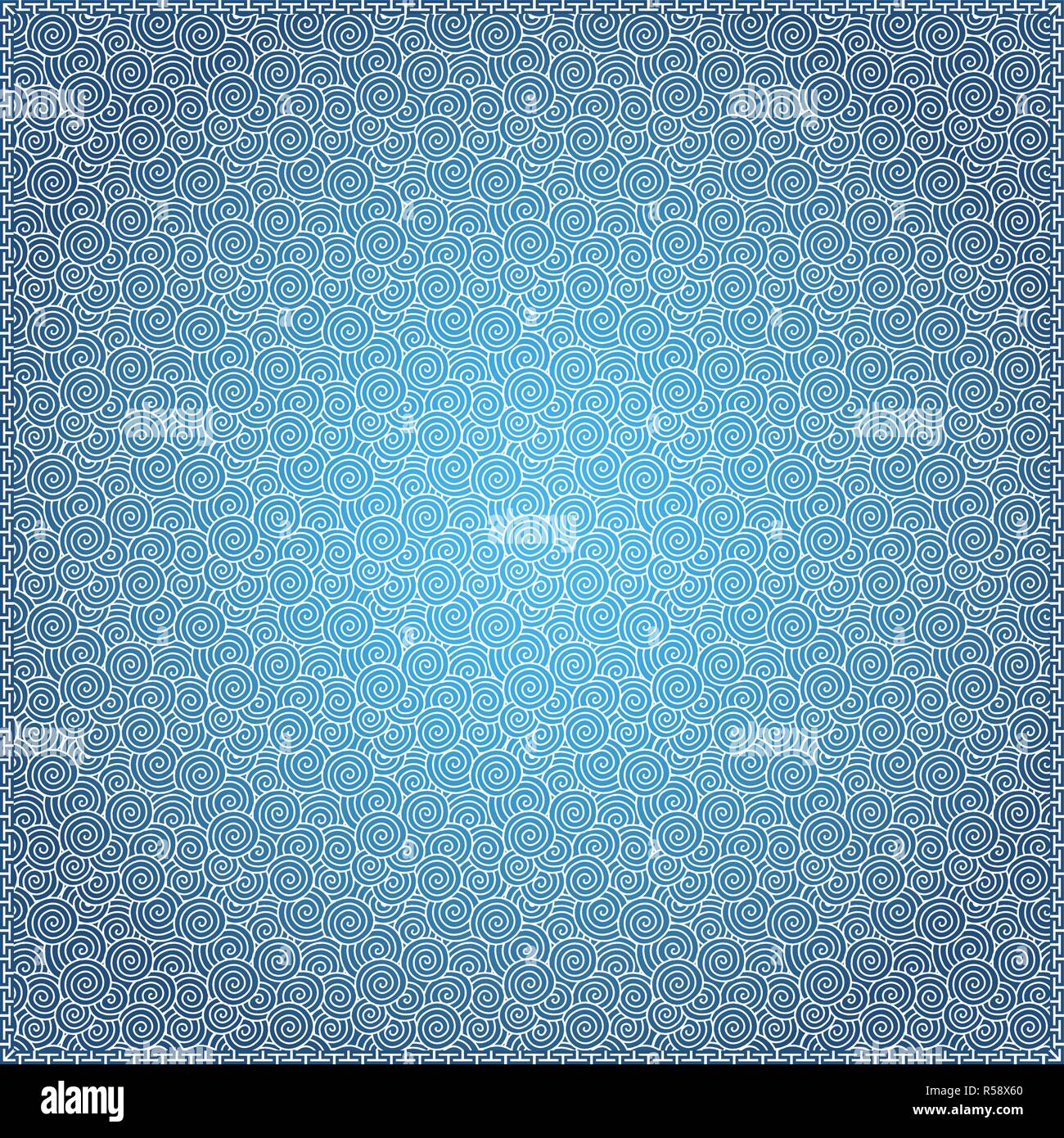 Vector Chinese cloud pattern background textured Stock Vector