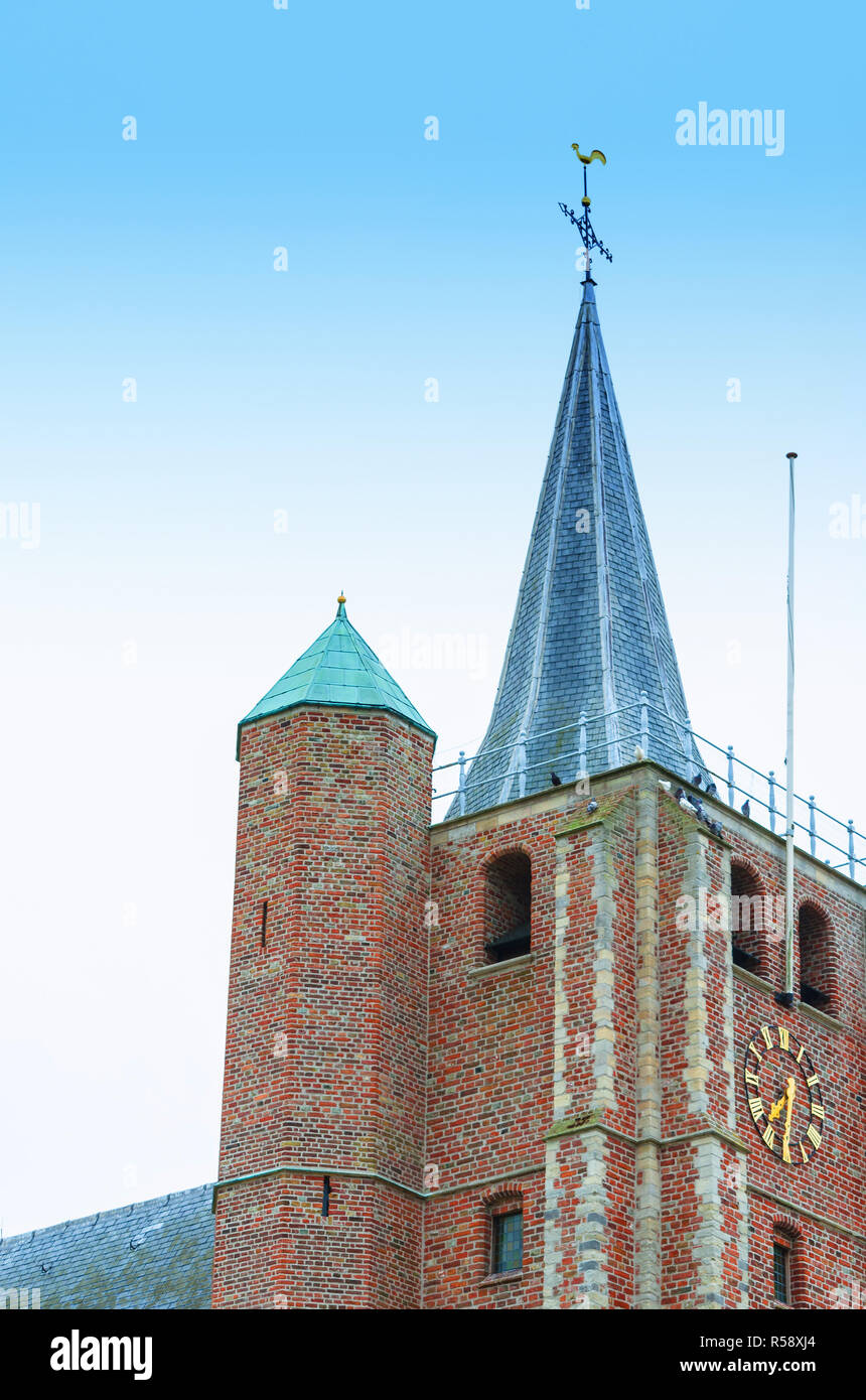 the church spire in renesse Stock Photo