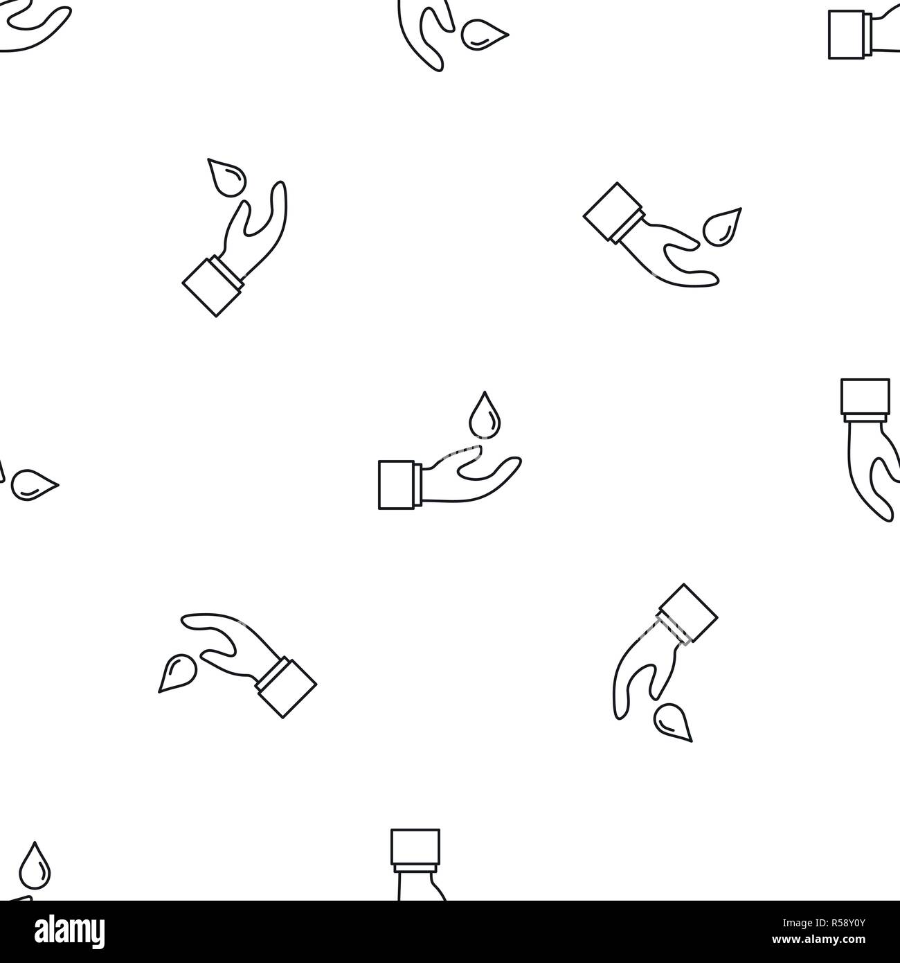 Hand save water pattern seamless vector repeat geometric for any web ...