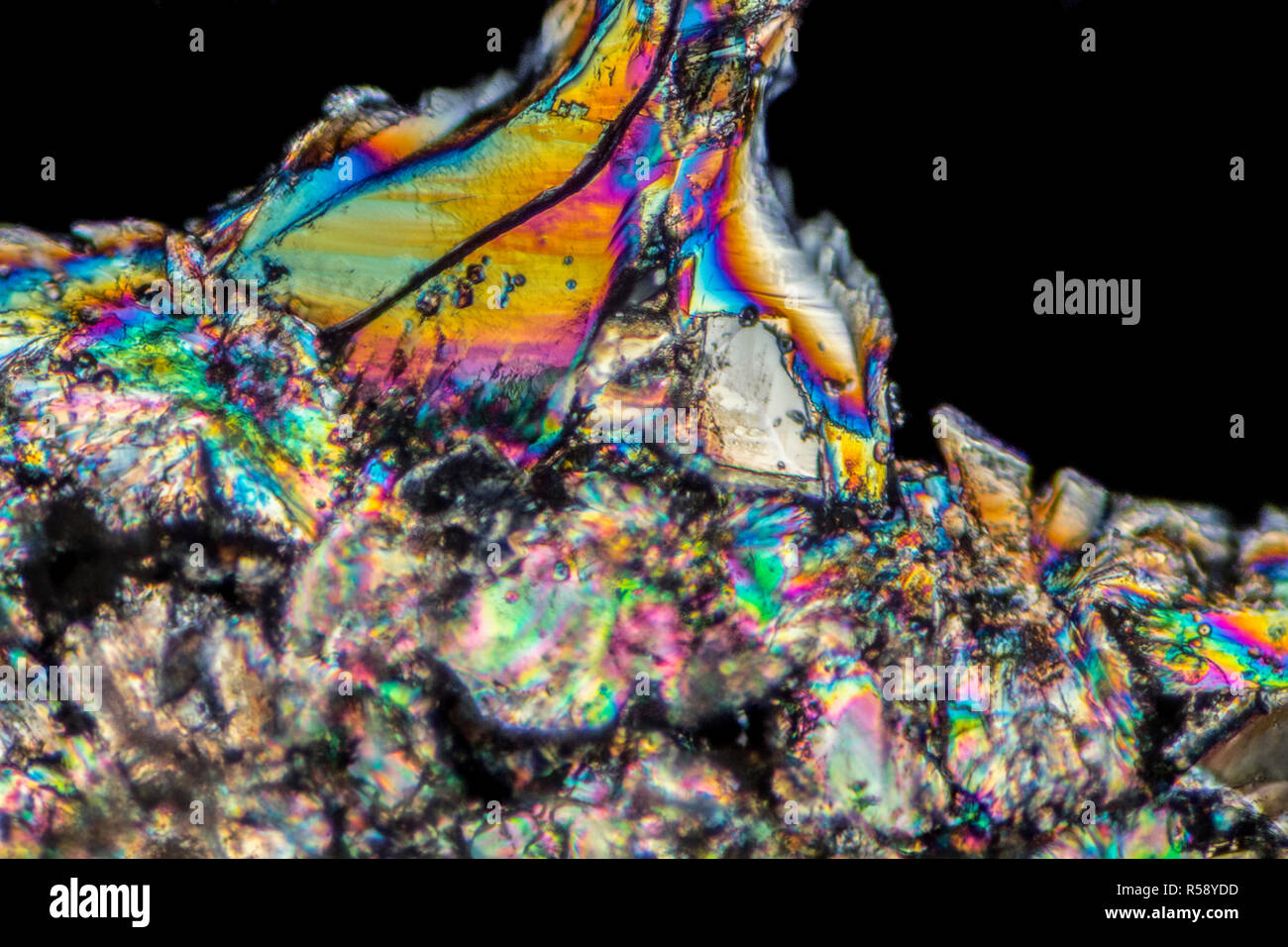 microscopic loperamide crystals Stock Photo