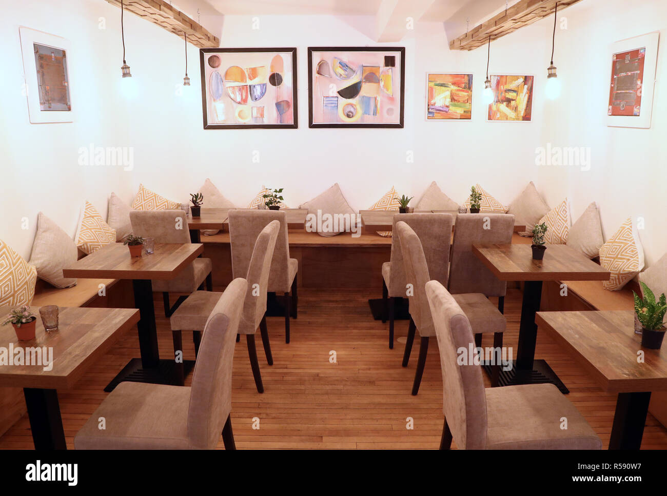 A view of The Canna Kitchen in Brighton, the UK's first cannabis infused restaurant, which is opening this weekend. Stock Photo