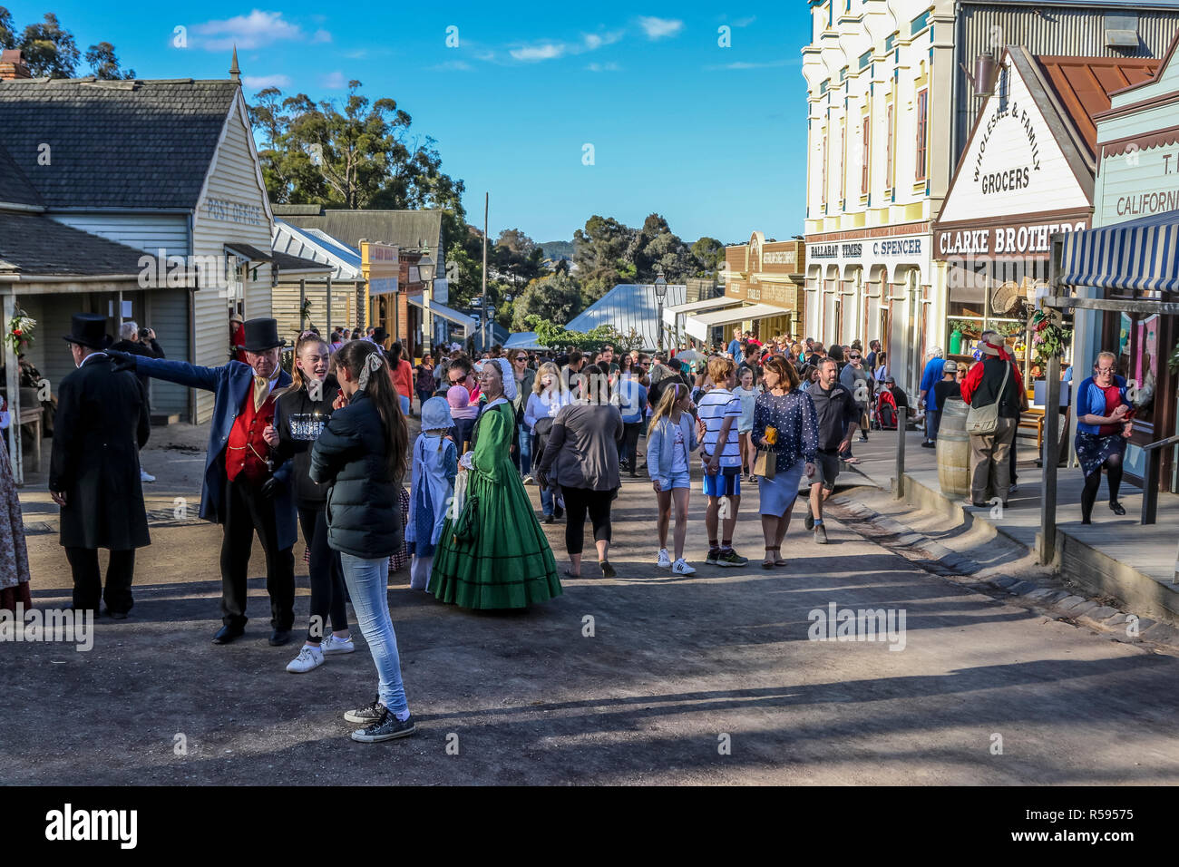 Sovereign Hill Annual Christmas Shopping Night Ballarat Victoria Australia 30 November 2018 Sovereign Hill Brings To Life The Excitement Of Australia S Great 1850s Gold Rushes Named Australia S Best Major Tourist Attraction Four Times Most