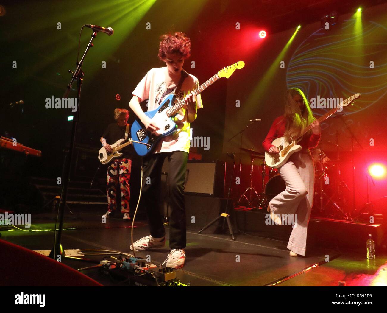 London, UK. 28th Nov, 2018. Canadian band Calpurnia, fronted by the TV's Stranger Things actor Finn Wolfhard are seen performing during a play a sell out gig at the Koko, Camden. Credit: Keith Mayhew/SOPA Images/ZUMA Wire/Alamy Live News Stock Photo