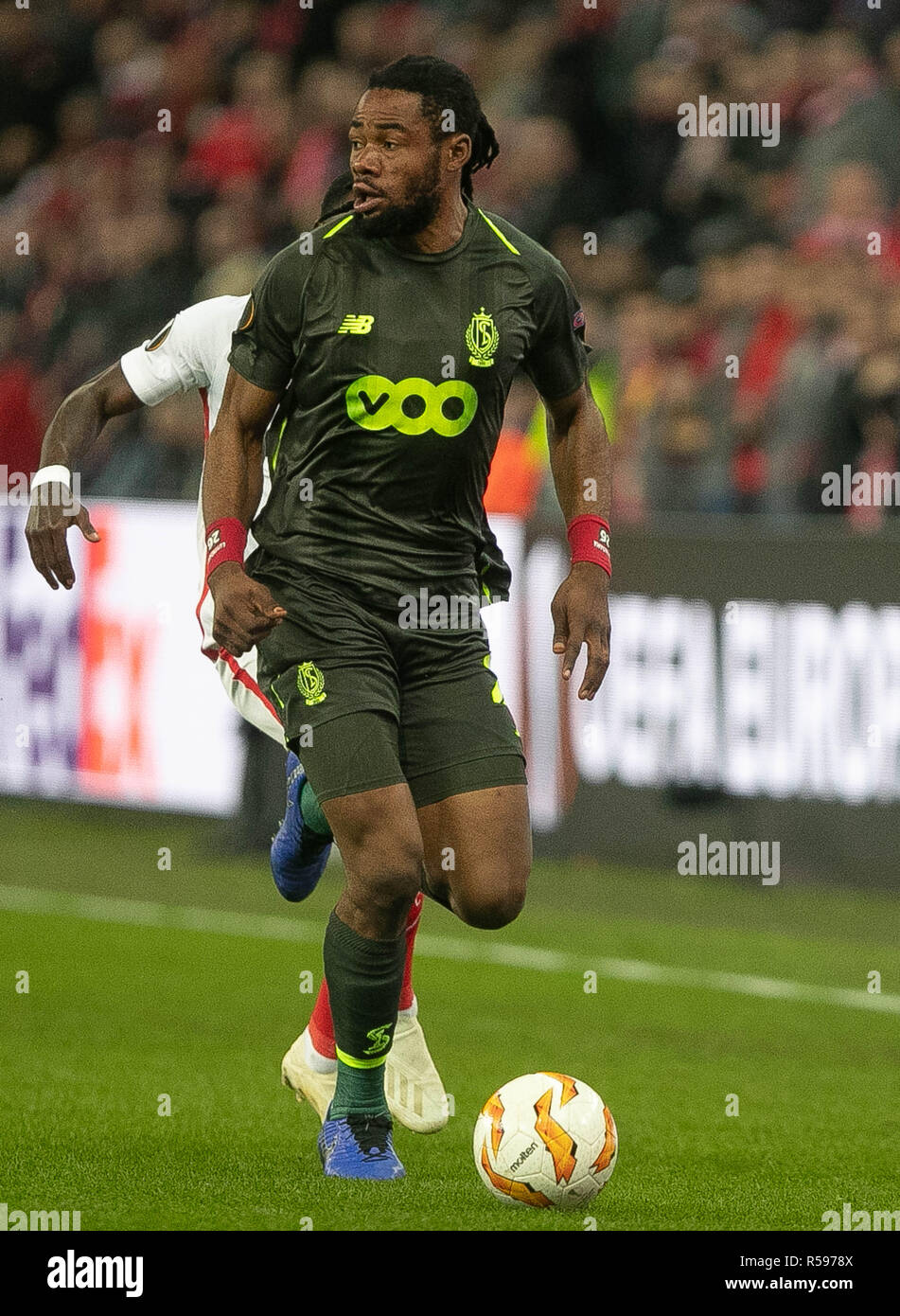 Liege Belgium 29th Nov 2018 Christian Luyindama Standard De Liege During The Uefa Europa League Group J Football Match Between Standard De Liege And Sevilla Fc On November 29 2018 At Maurice