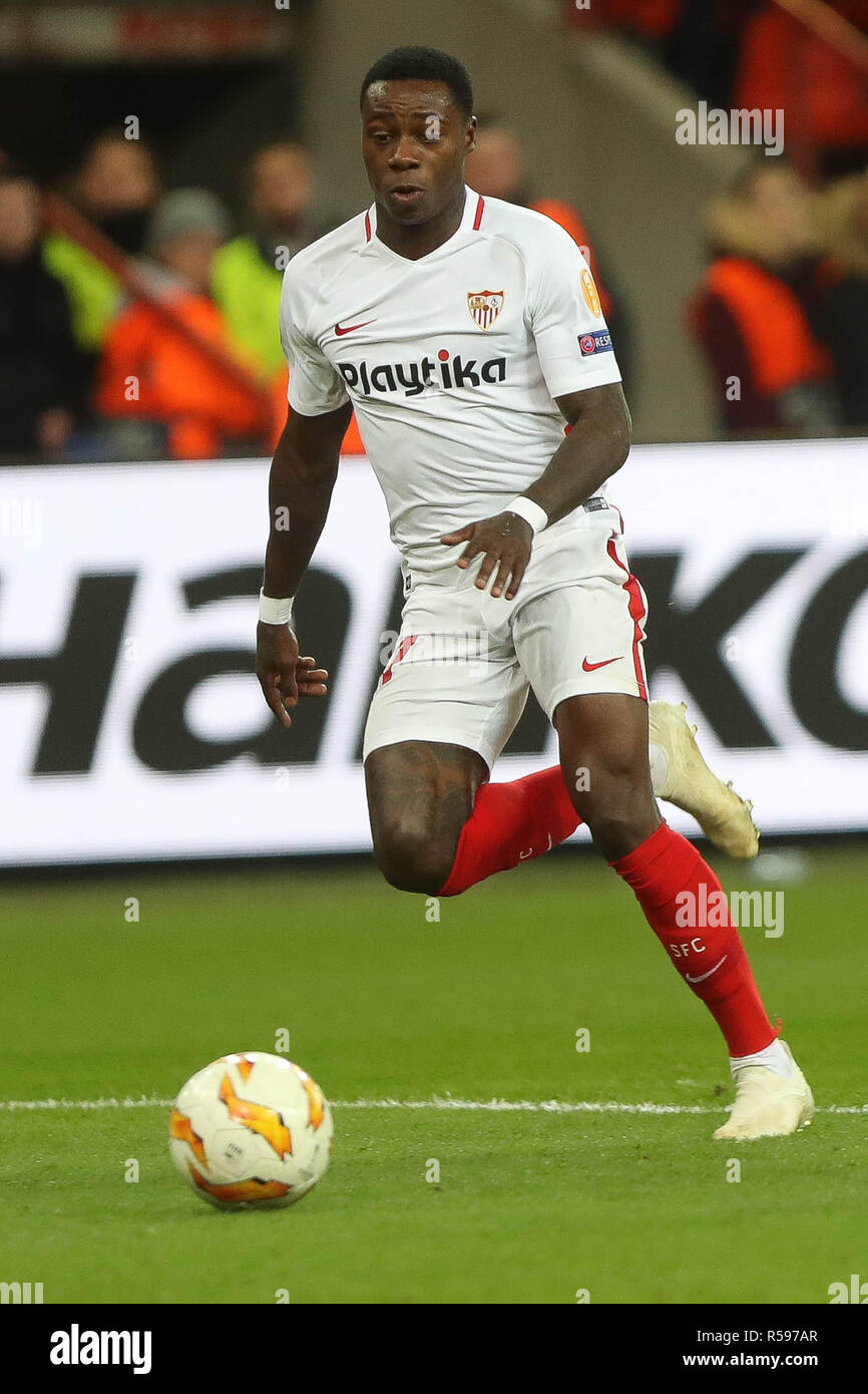 Liege, Belgium. 29th Nov 2018. Quincy Promes (FC Sevilla) during the