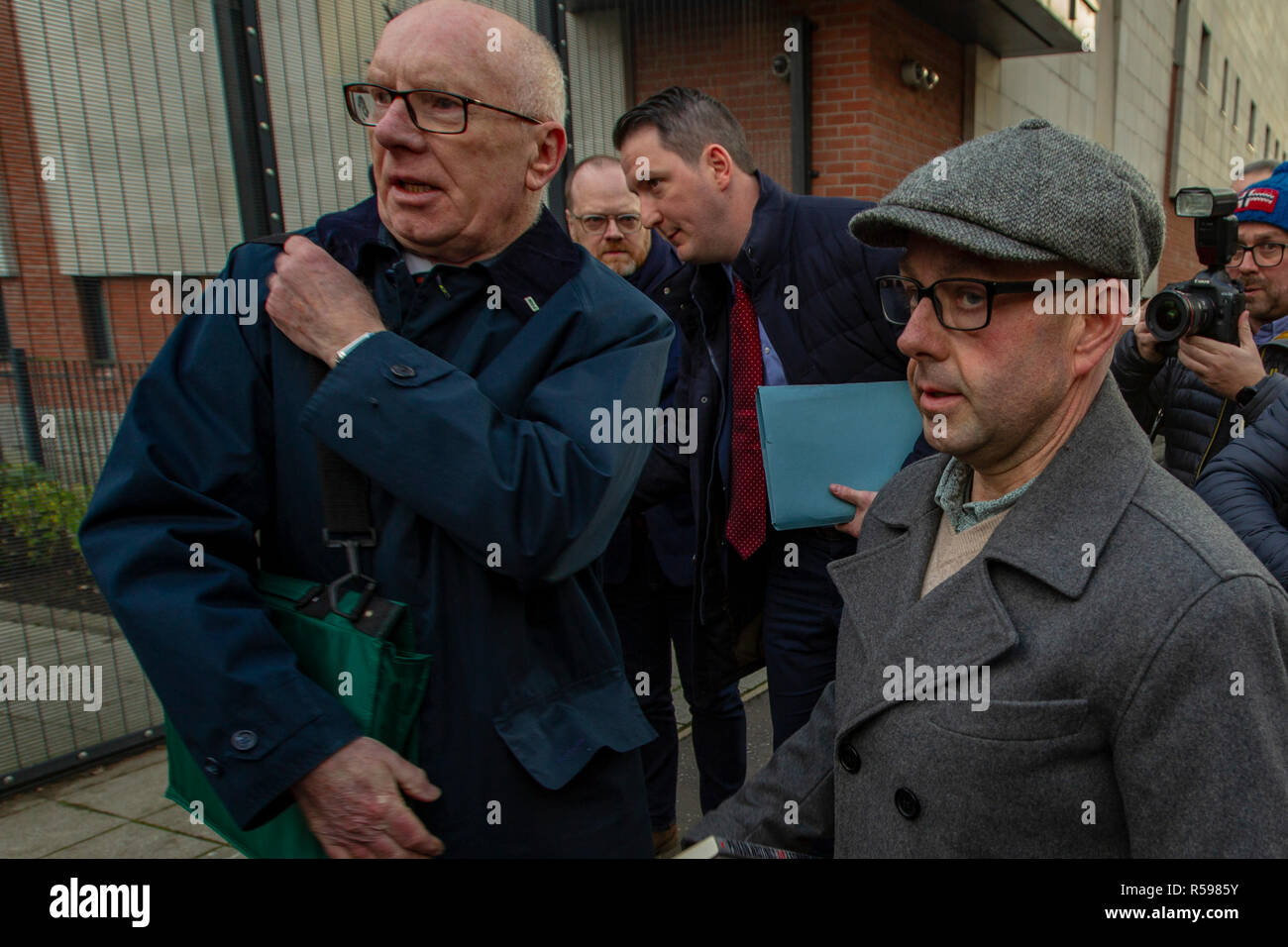 Musgrave Street Police Station, Belfast, UK. 30th Nov 2018. Gerry