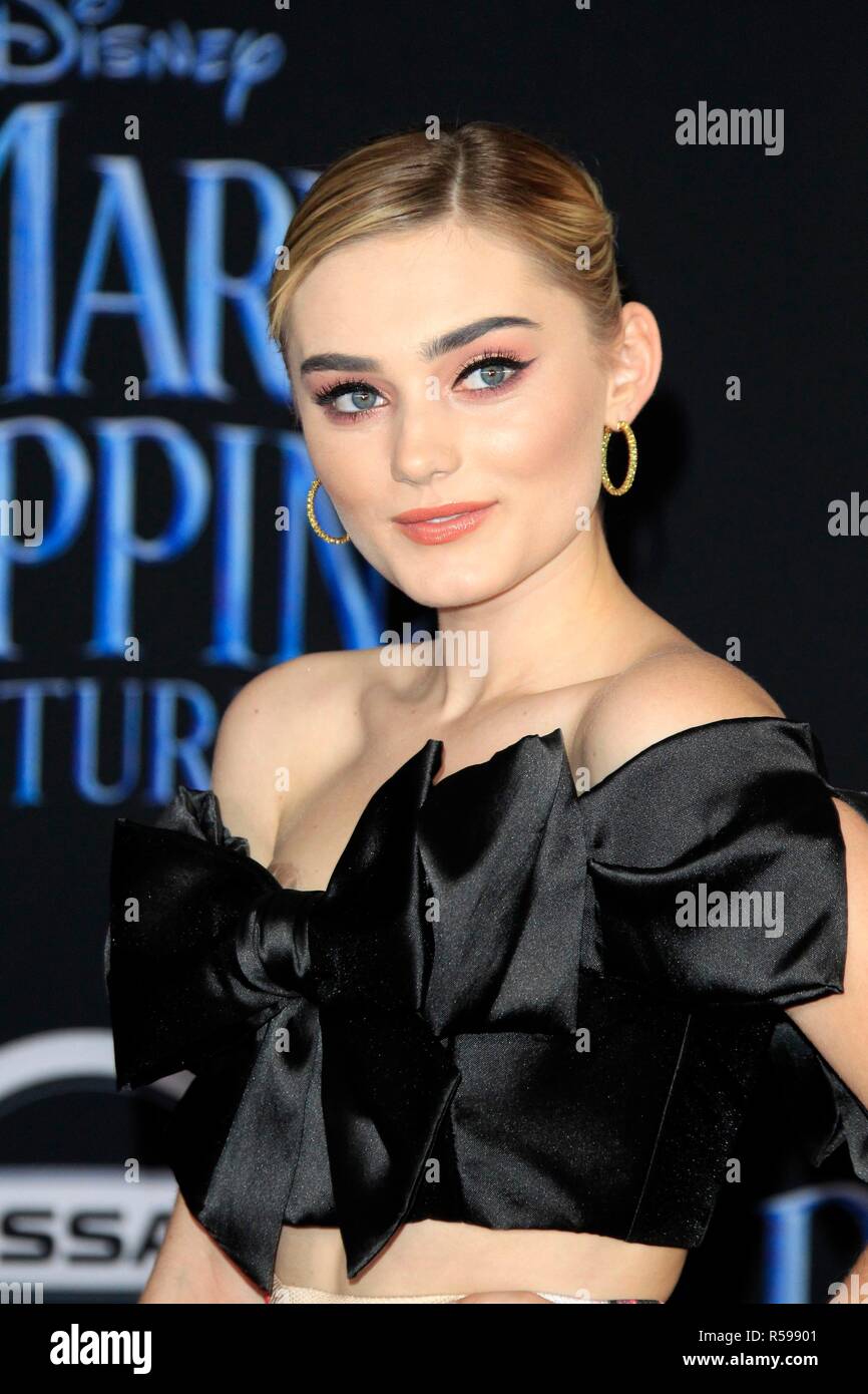 Meg Donnelly at arrivals for MARY POPPINS RETURNS Premiere, Dolby