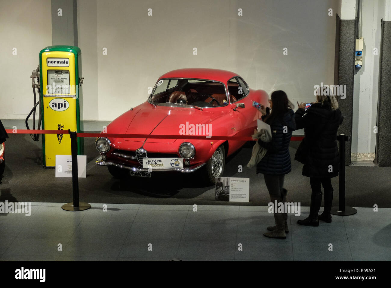 Foto LaPresse - Matteo Corner  30/11/2018 Milano (Italia) cronaca  La mostra Le forme della velocit&#xe0; al Museo della Scienza e della Tecnologia Stock Photo