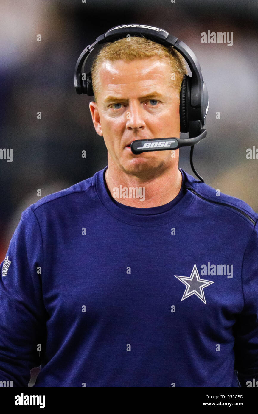 Arlington, TX, USA. 29th Nov, 2018. Dallas Cowboys head coach Jason