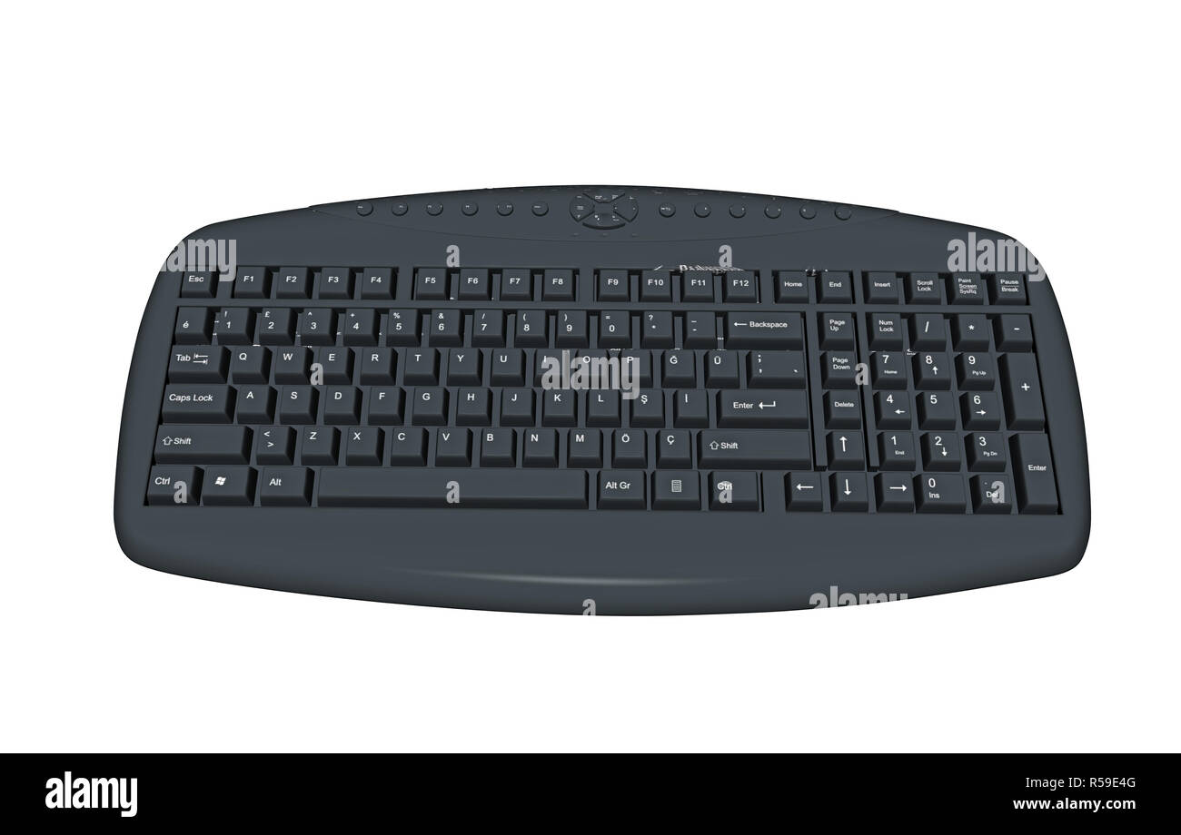 computer keyboard isolated Stock Photo - Alamy