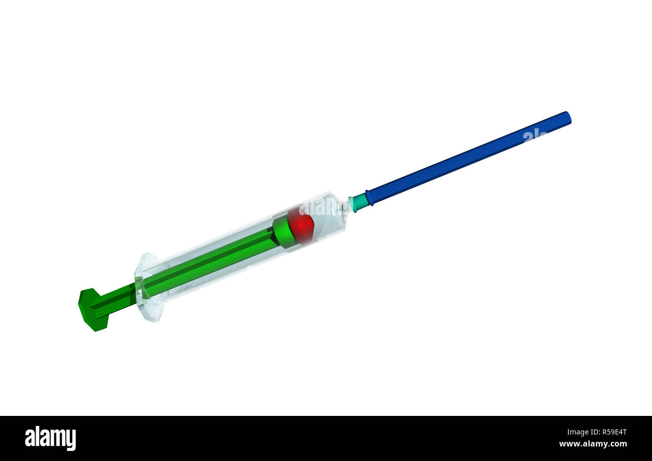 syringe in medicine isolated Stock Photo Alamy