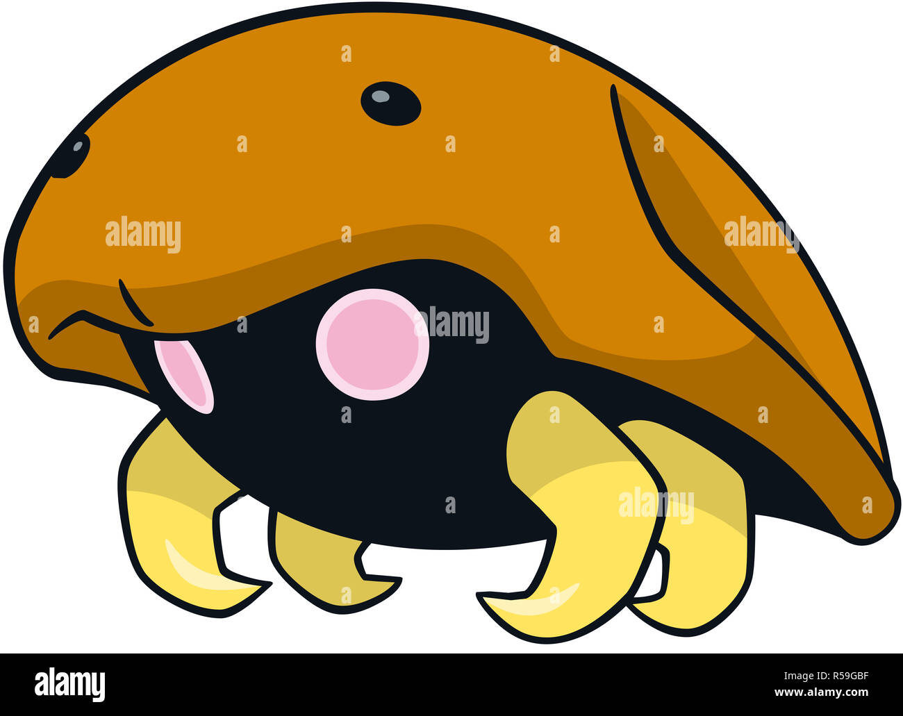 Kabuto Illustration Pokemon Go Game Stock Photo Alamy
