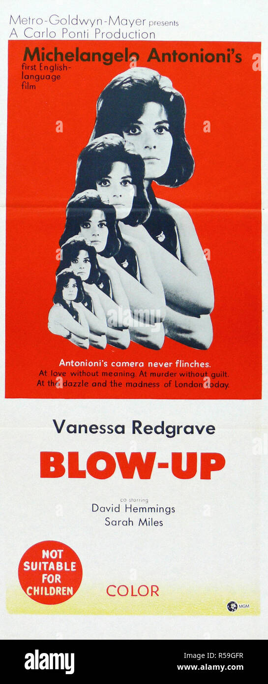Blow-Up - Original Movie Poster Stock Photo - Alamy