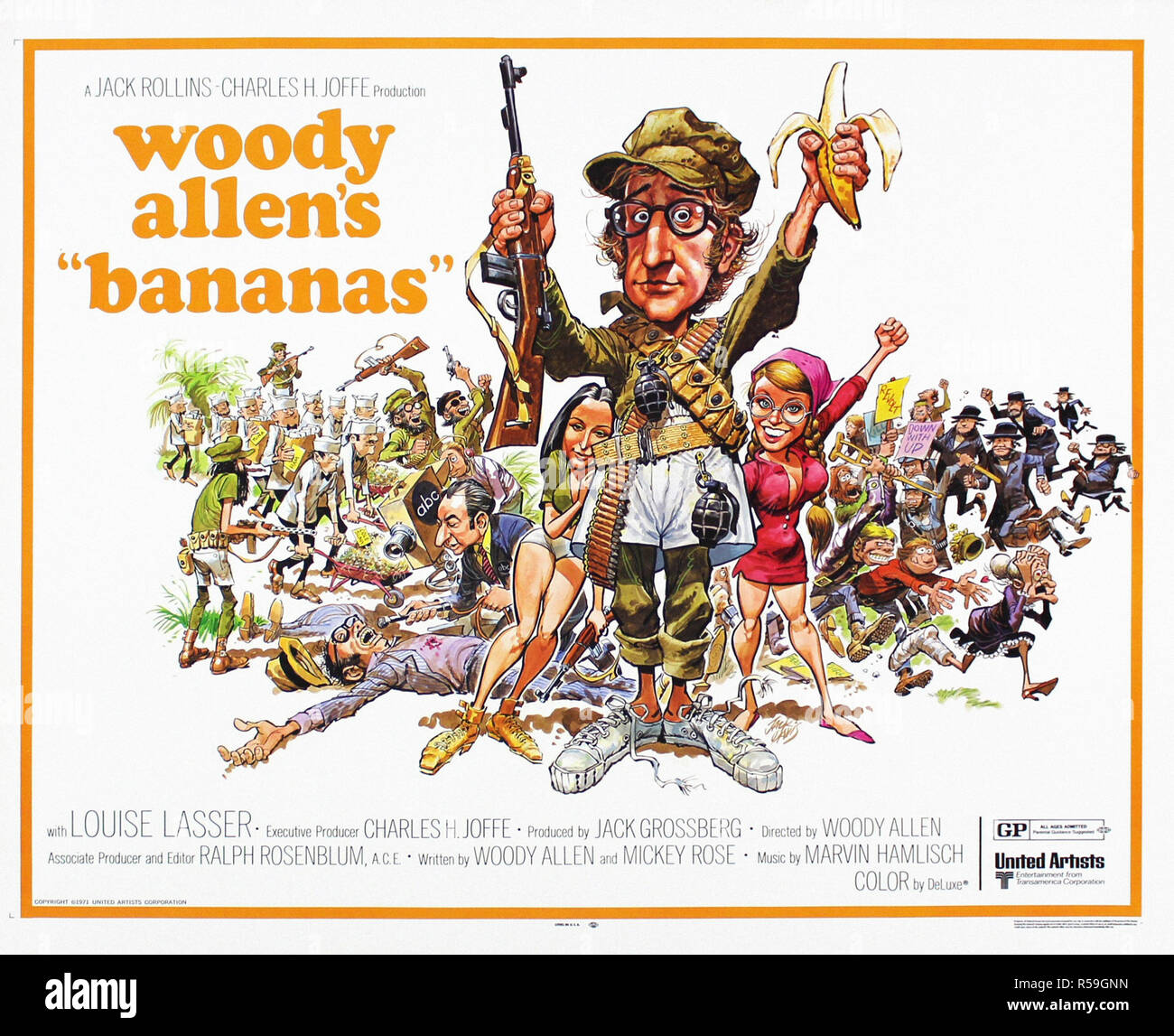 "Bananas" Original Movie Poster Stock Photo Alamy