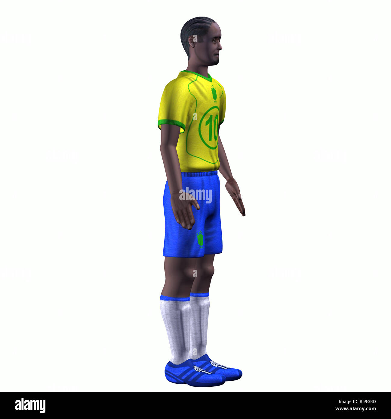 brazilian soccer player in the jersey free Stock Photo Alamy