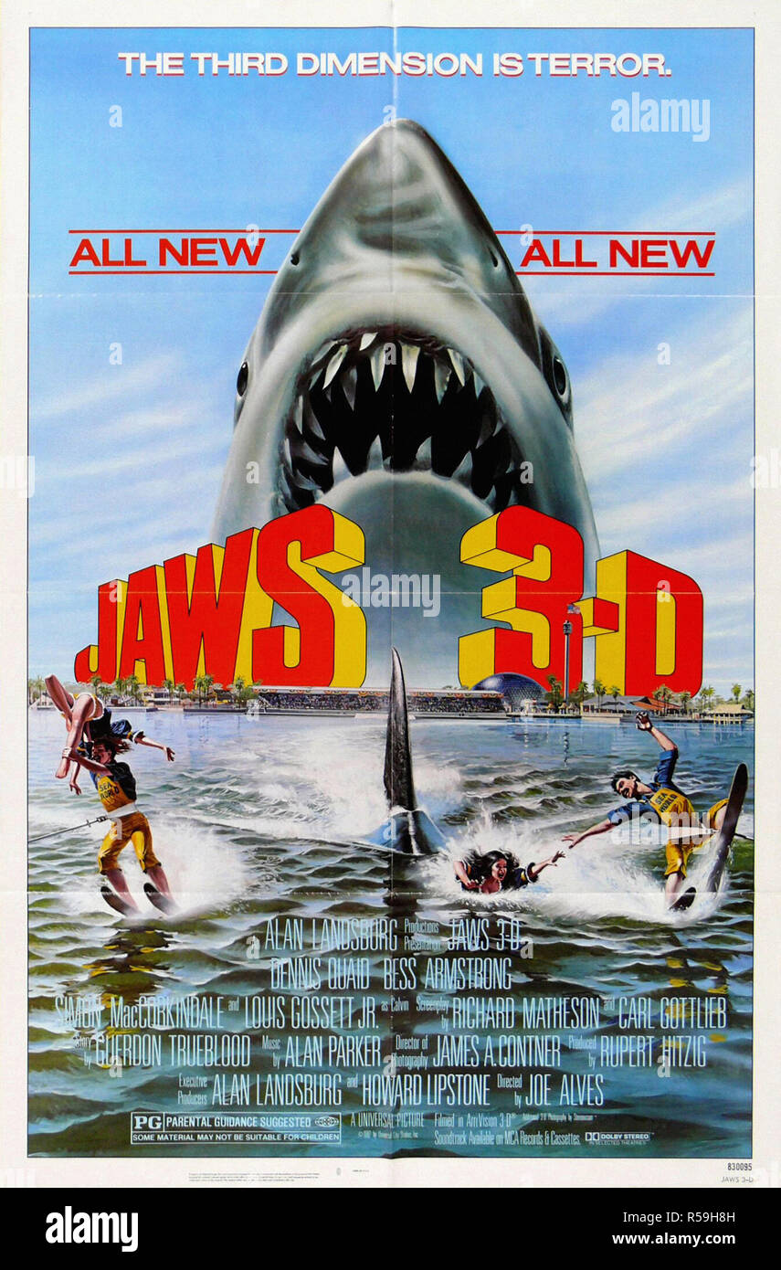 Jaws movie poster hi-res stock photography and images - Alamy