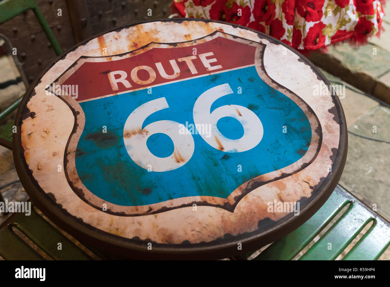route 66 shield Stock Photo - Alamy
