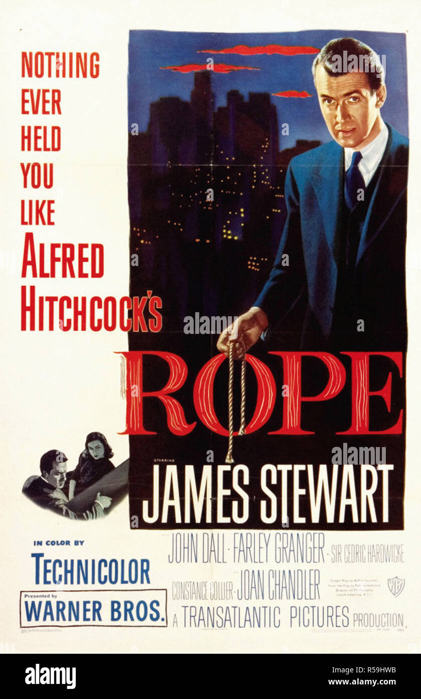 Rope - Original Movie Poster Stock Photo - Alamy