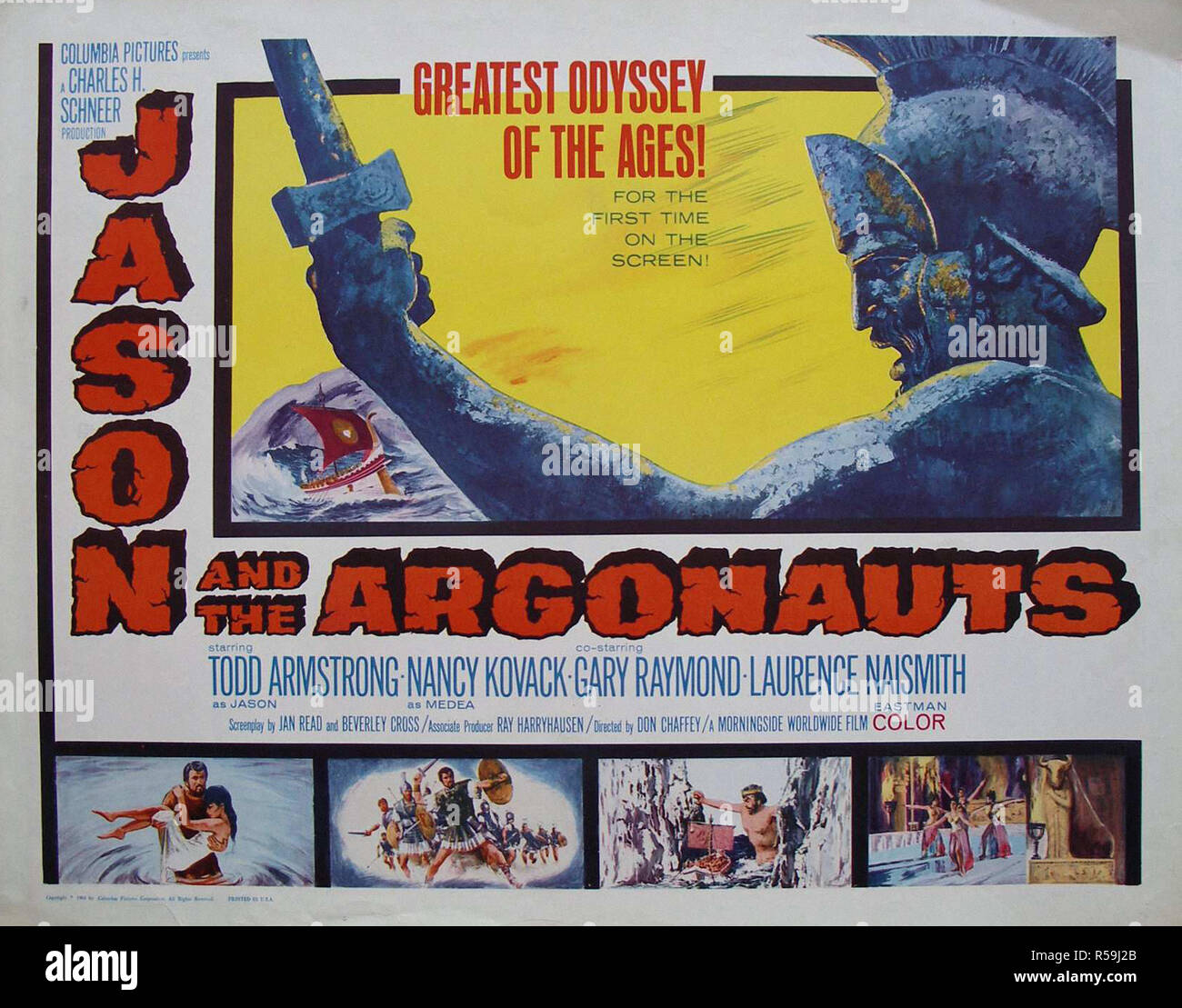 Jason and the Argonauts Original Movie Poster Stock Photo Alamy